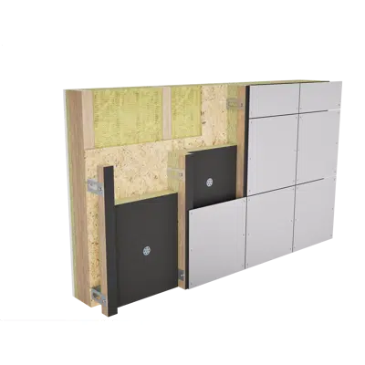 kuva kohteelle Facciata ventilata REDAir® su supporto in legno isolata con ROCKWOOL Fixrock 33 VF (IT)