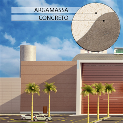 Imagem para TEXTURA MINERAL CONCRETO Sistema monocamada para paredes de concreto}