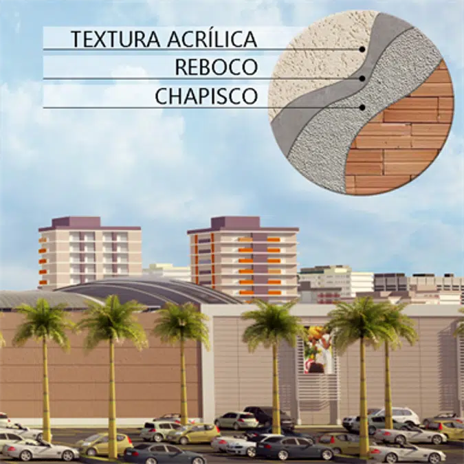 TEXTURACRILL Acrylic texture system - Sprayable lime mineral mortar + Texturacrill