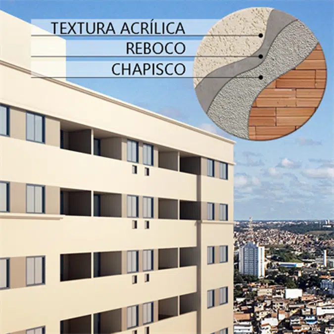 TEXTURACRILL Acrylic texture system - External lime mineral mortar + Texturacrill