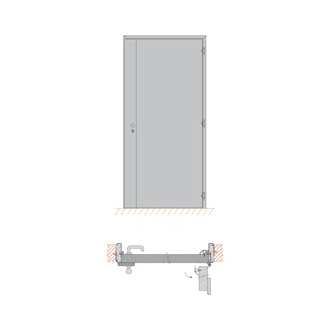 Burglary resistance Hinged door RC5 - Single and double