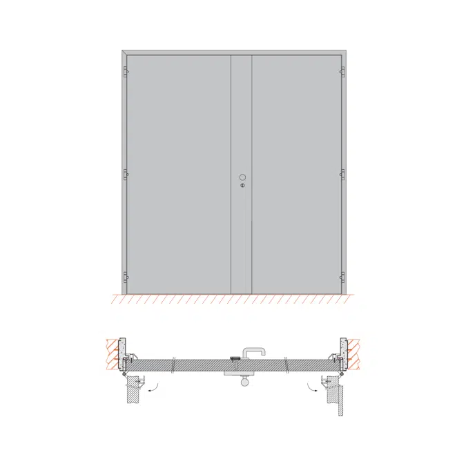 Burglary resistance Hinged door RC5 - Single and double