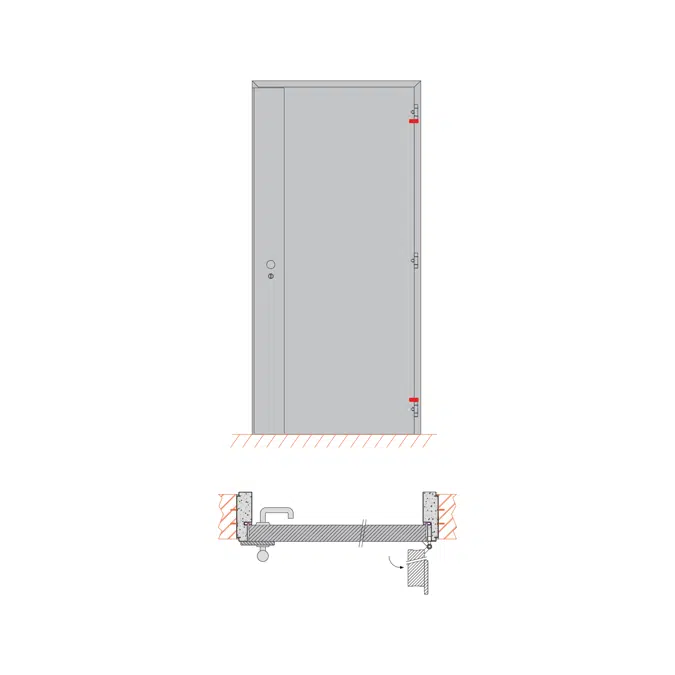 Burglary resistance Hinged door RC4 - Single and double