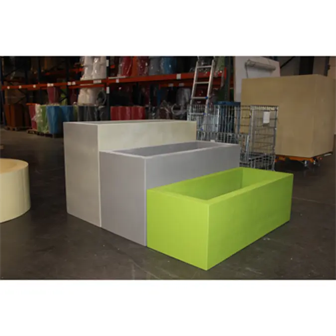Objetos BIM - ¡Descarga gratis! Custom Made Rectangle Planter Ultra ...