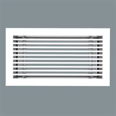 Image for Extruded Aluminum Linear Bar Grille - 1" Border, 7/32" Bars on 1/2" Centers - Model 2000