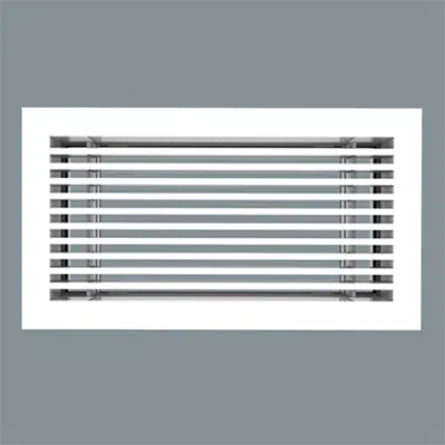 obraz dla Extruded Aluminum Linear Bar Grille - 1" Border, 7/32" Bars on 1/2" Centers - Model 2000