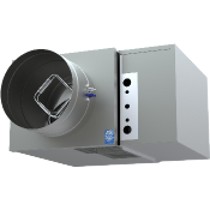 BIM object ดาวน์โหลดฟรี! Single Duct Air Terminal Hot Water Reheat & Attenuator TH500