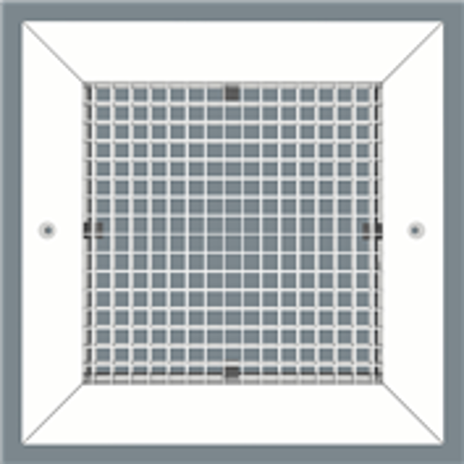 Eggcrate Return Grille - Concealed Surface Mount - Extruded Aluminum Sidewall/Ceiling - Model CC5