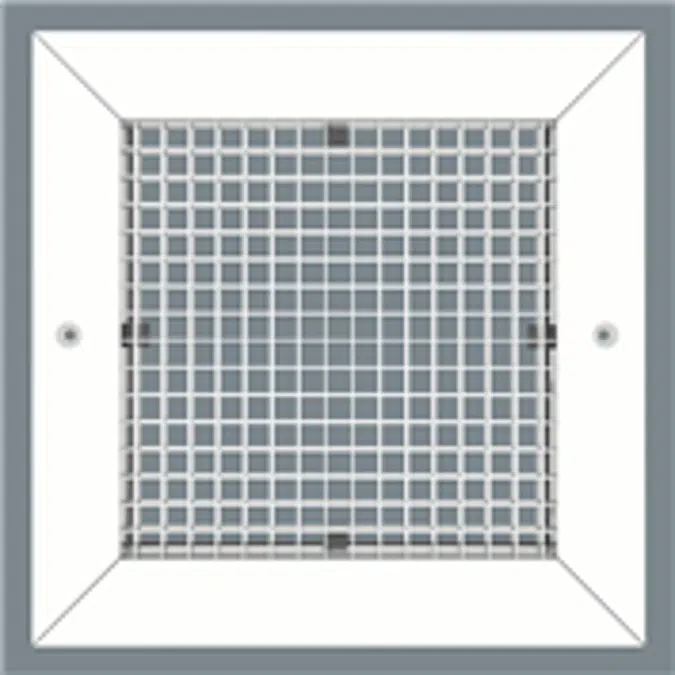 Eggcrate Return Grille - Concealed Surface Mount - Extruded Aluminum Sidewall/Ceiling - Model CC5