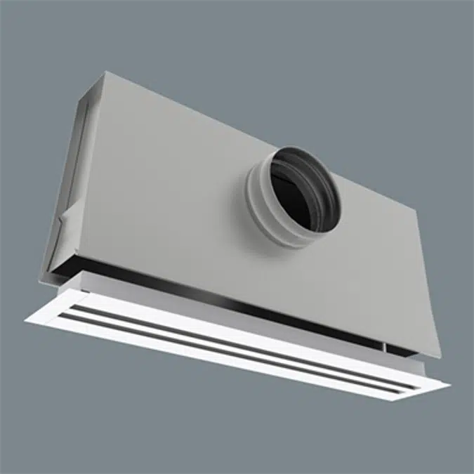 Universal Plenum for Architectural Linear Formation Diffuser with Concealed Mounting - Model UPI-AFLC