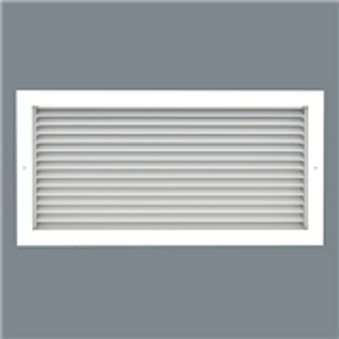 Steel Return Grille - 45° Louvered Face - Surface Mount - Model SRH-1