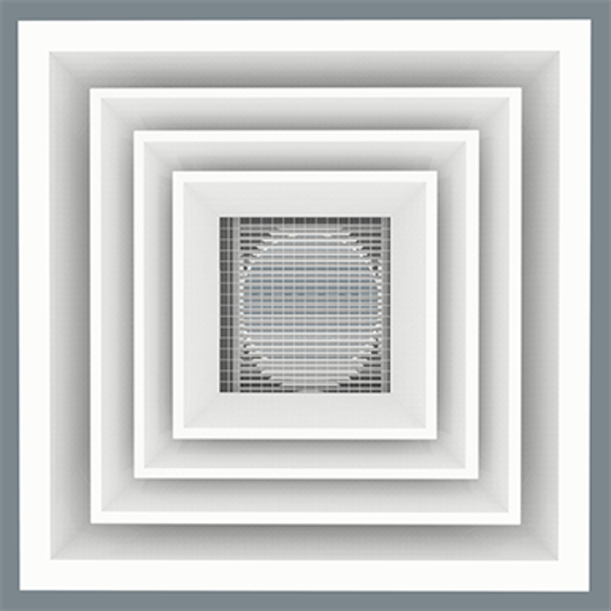 Cold Aisle Diffuser - Louver Face/Cube Core - Model 5500-CAD