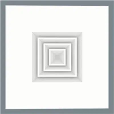 Image for Extruded Aluminum Square/Rectangular Louver Face Ceiling Diffuser - Model 5500