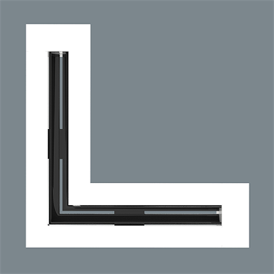 imagen para Linear Diffuser - Mitered Corner 90° Angle - Model 6600 Series