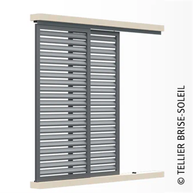 Sliding shutter possibility large size - Varangue range