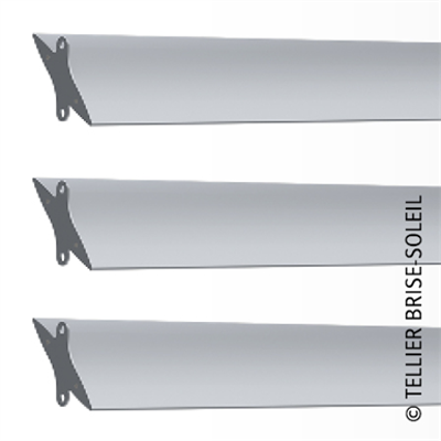 Image for Sunbreaker between wing tips horizontal, vertical and standing blades - Azur range