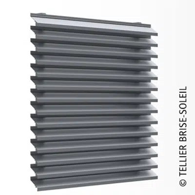 Ventilated wall cladding with long slats - Façad'Ligne range图像