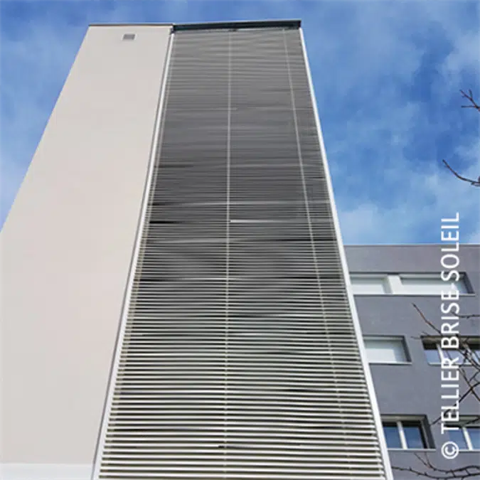 Ventilated wall cladding with long slats - Façad'Ligne range