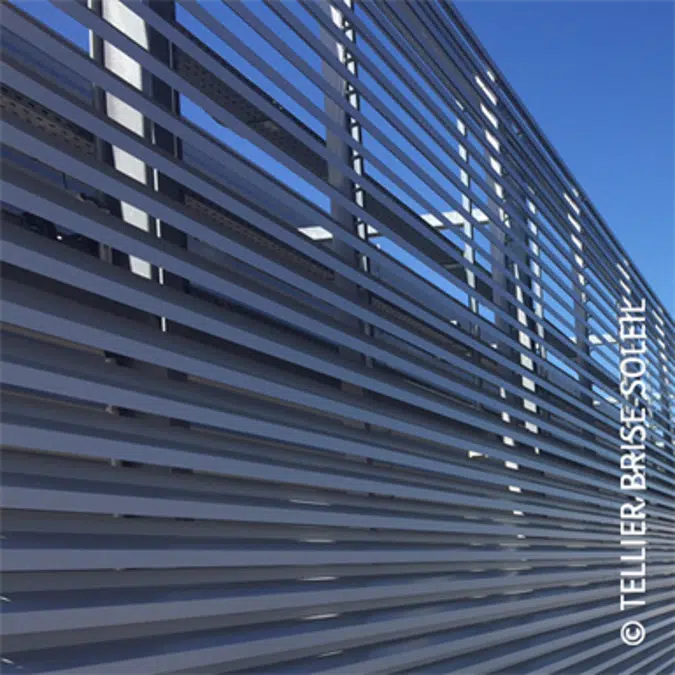 Ventilated wall cladding with long slats - Façad'Ligne range