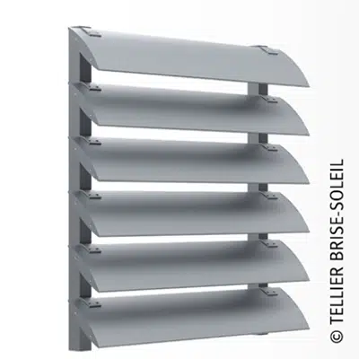 Image for Sun shade by Speed-Fix forks vertical installation and standing blades - Azur range