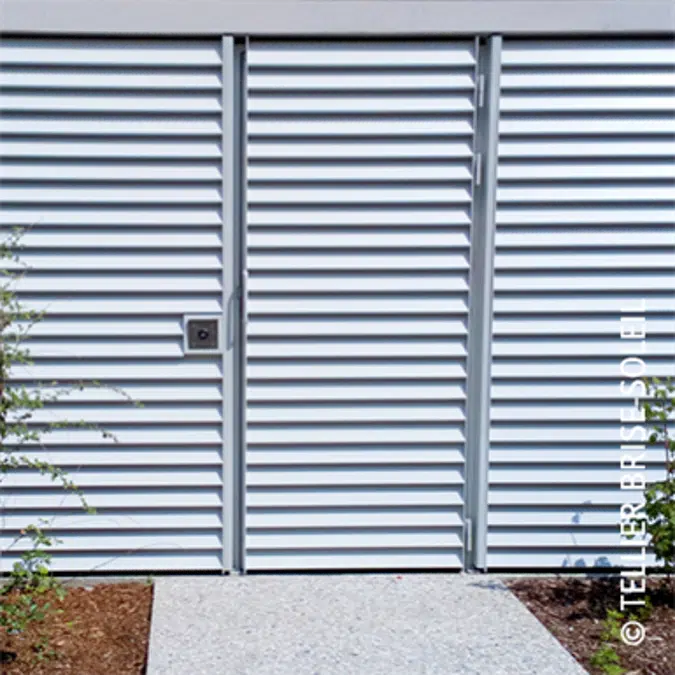 Brise-soleil entre plats pose horizontale, verticale et lames debout - Gamme Recti'Ligne