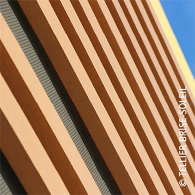 Blade for facade cladding invisible fixing - Harmonie Façade Range