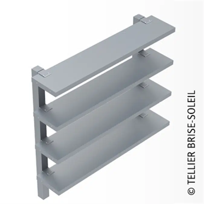 Sunbreaker by Speed-Fix forks vertical installation and standing blades - Recti'ligne range