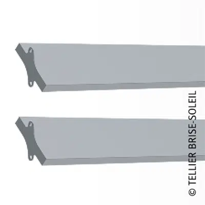 Image for Sunbreaker between wing tips horizontal, vertical and standing blades - Recti'ligne range