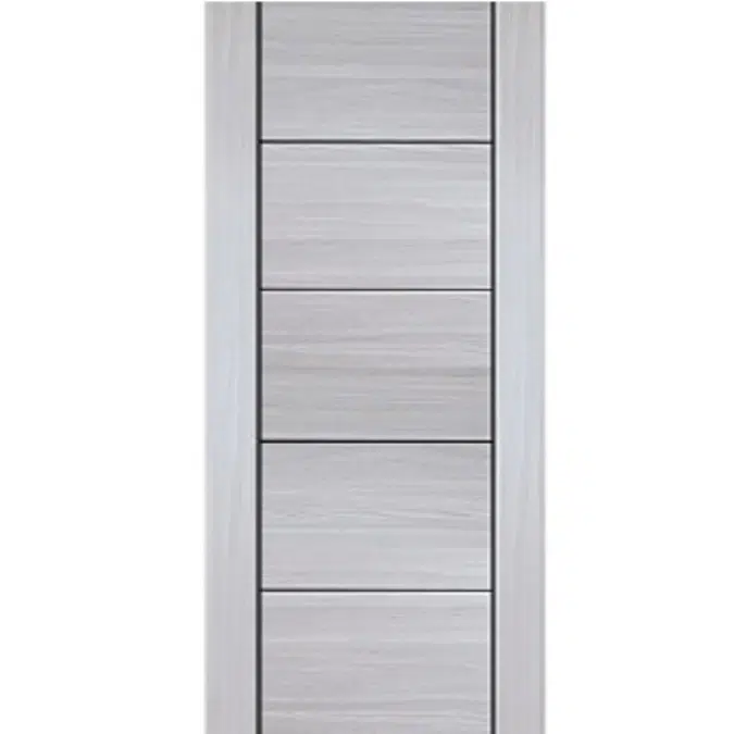 Vanachai Single Swing Door with Groove Melamine Laminated Board MAG2