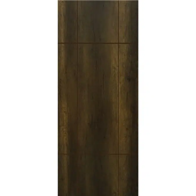 Vanachai Single Swing Door with Groove Melamine Laminated Board ME2