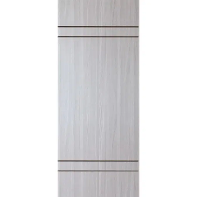 Vanachai Single Swing Door with Groove Melamine Laminated Board ME5