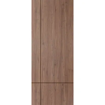 Image for Vanachai Single Swing Door with Groove Melamine Laminated Board ME1