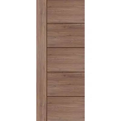 Image for Vanachai Single Swing Door with Groove Melamine Laminated Board MAG1