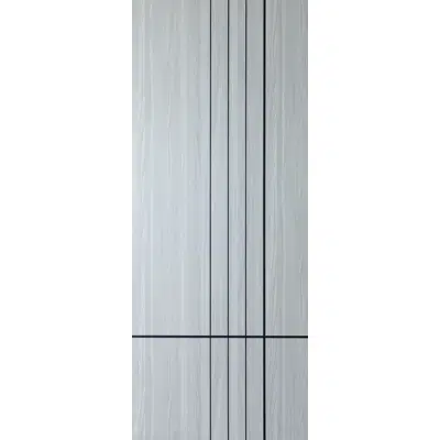 Image for Vanachai Single Swing Door with Groove Melamine Laminated Board ME6