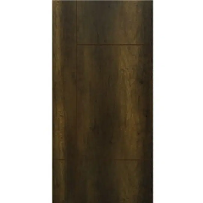 Vanachai Single Swing Door with Groove Melamine Laminated Board ME4