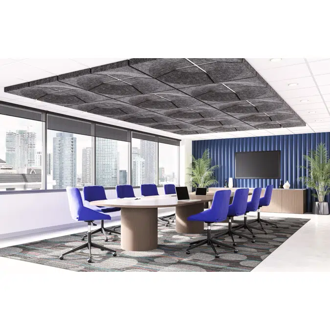 Quad Circle Molded Acoustic Ceiling Tiles