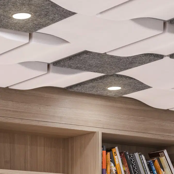 Linear Wave - Molded Acoustic Ceiling Tiles