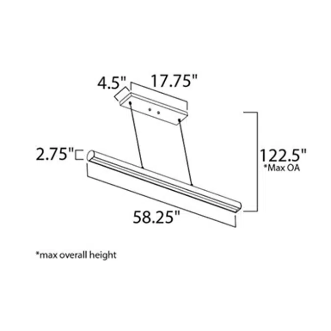 ET2 Alumilux E41468-SA LED Linear Pendant