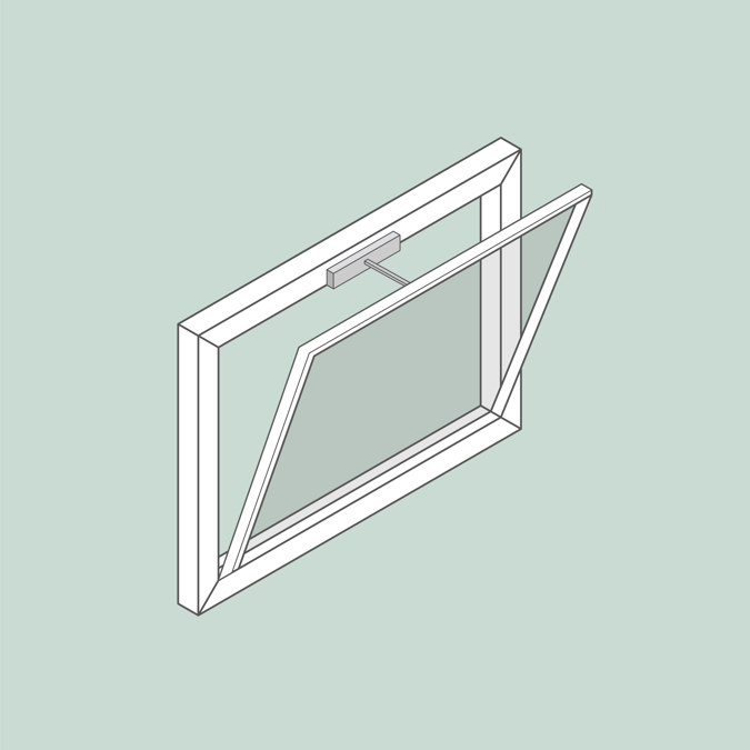 Window Openers | Bottom hung | Facade | with demo window