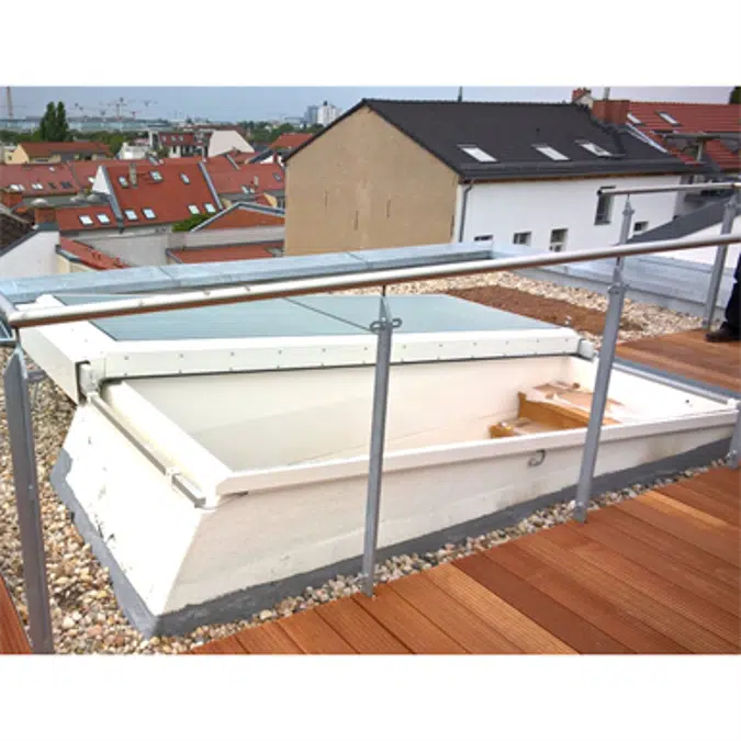 LAMILUX Flat Roof Access Hatch Comfort Solo - single flap