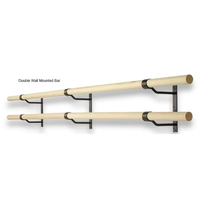 Harlequin Wall-mounted Double Ballet Barre Bracket