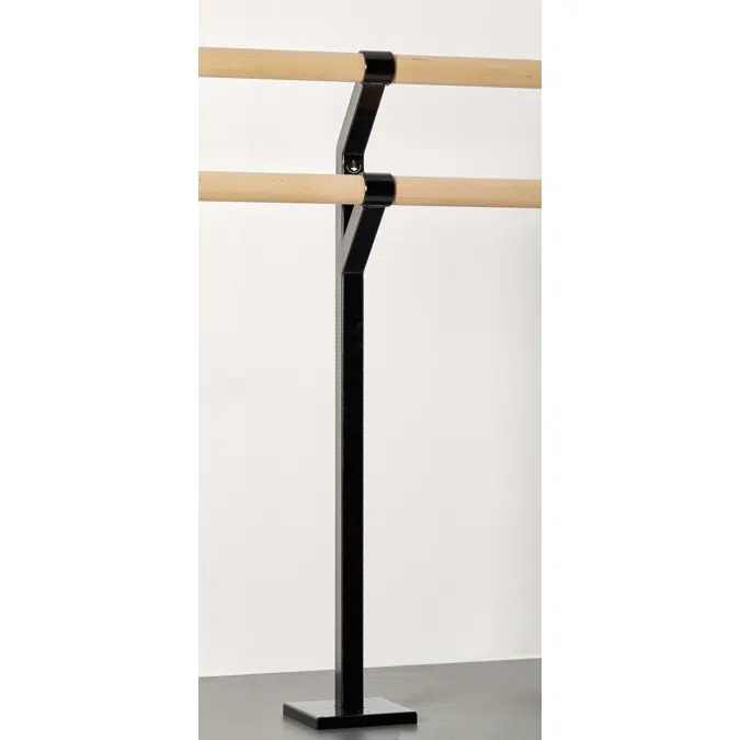 Harlequin Floor-mounted Double retro Ballet Barre Bracket