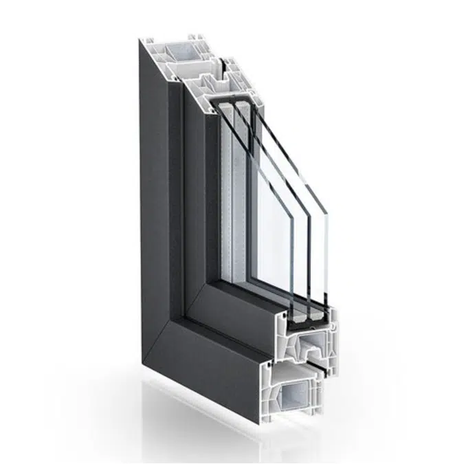 Double seal system - Kömmerling 76 mm system 