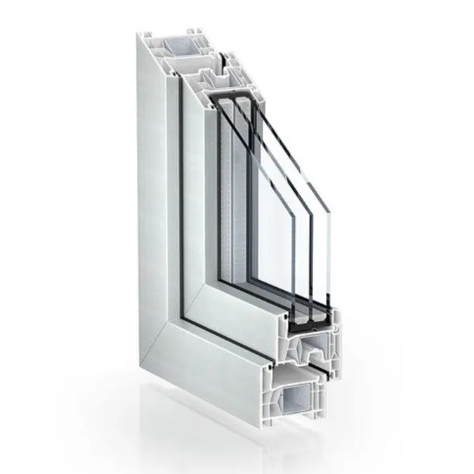 Double seal system - Kömmerling 76 mm system 
