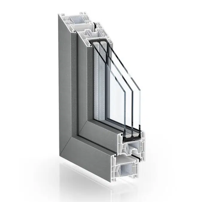 Double seal system - Kömmerling 76 mm system 