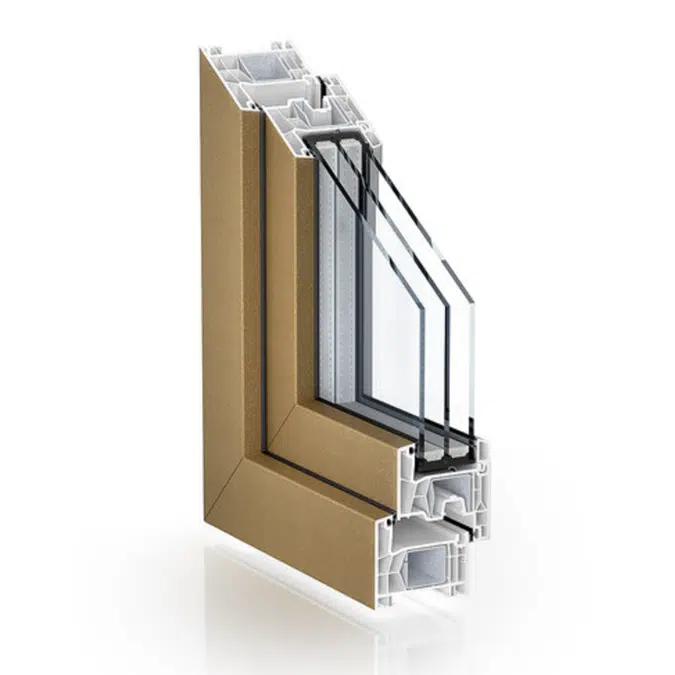 Double seal system - Kömmerling 76 mm system 