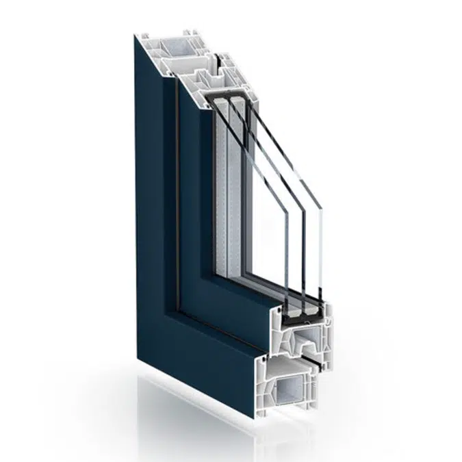 Double seal system - Kömmerling 76 mm system 