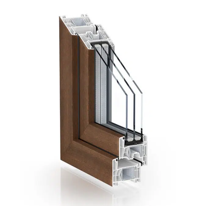 Double seal system - Kömmerling 76 mm system 