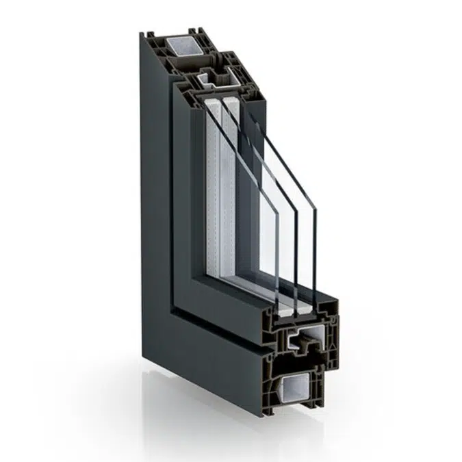 Double seal system - Kömmerling 76 mm system 