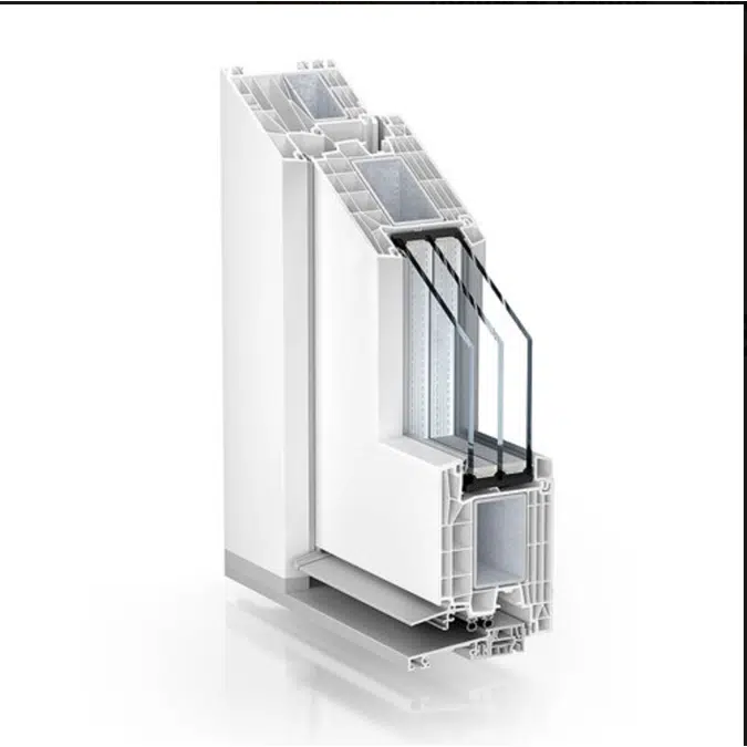 Residential door - Kömmerling 88 mm system 